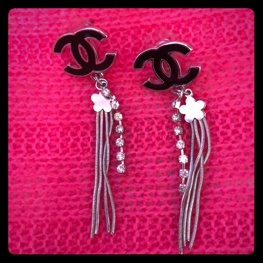 Designer Inspired Earrings - Silver and Blank